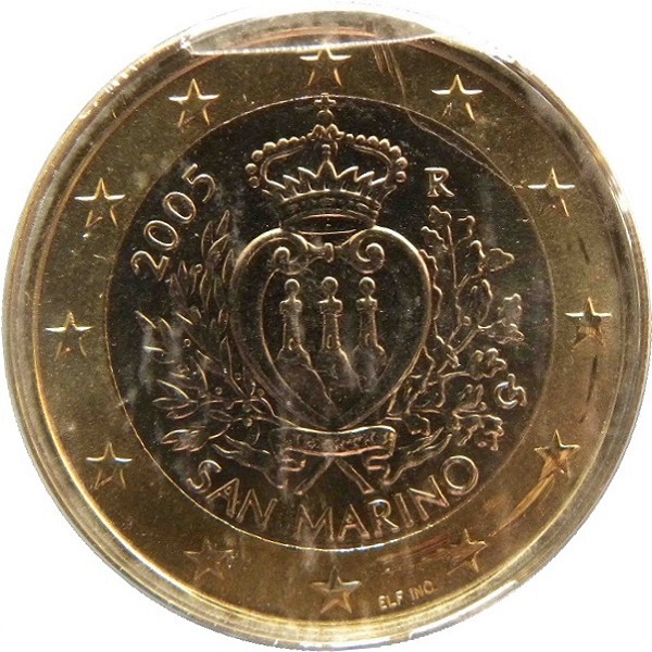Сан-Марино 1 Евро (2005) KM#