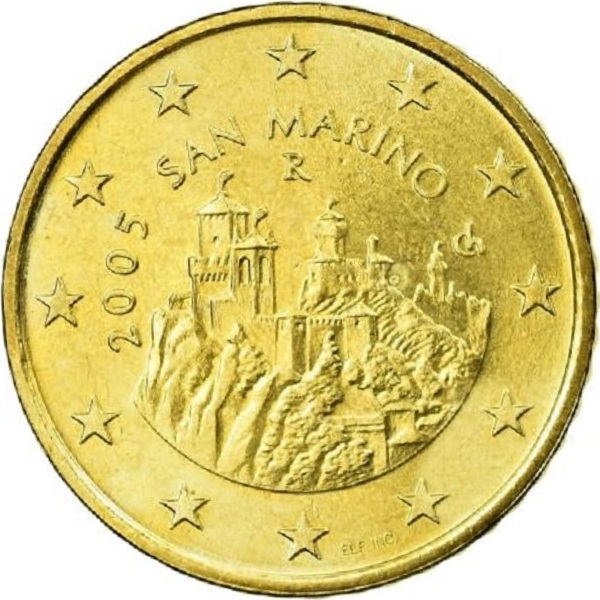 Сан-Марино 50 Евро цент (2005) KM#