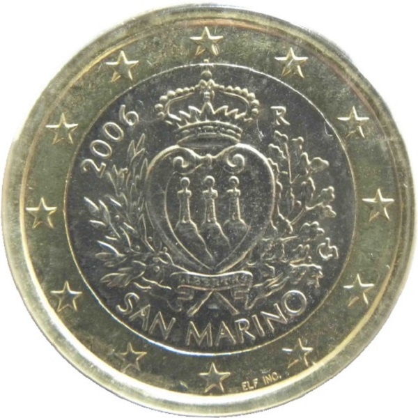 Сан-Марино 1 Евро (2006) KM#
