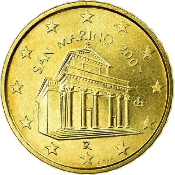 Сан-Марино 10 Евро цент (2007) KM#