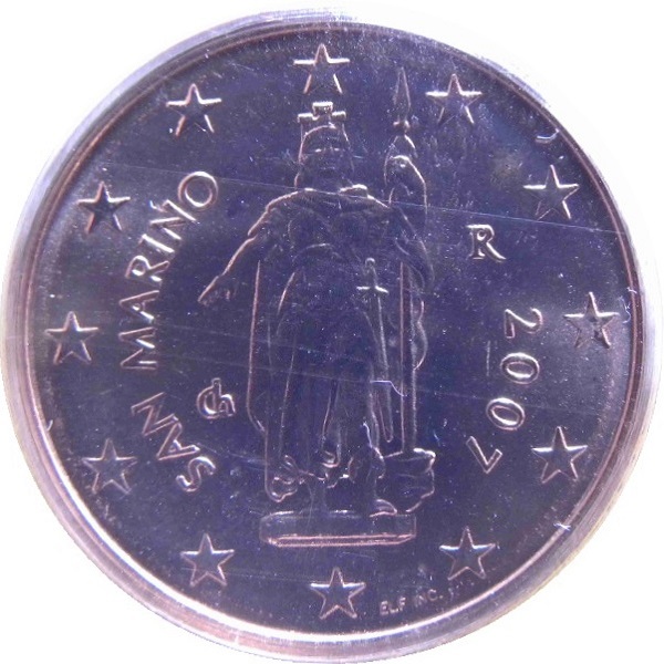 Сан-Марино 2 Евро цент (2007) KM#