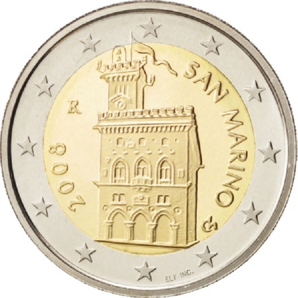 San Marino 2 Euro (2008) KM#
