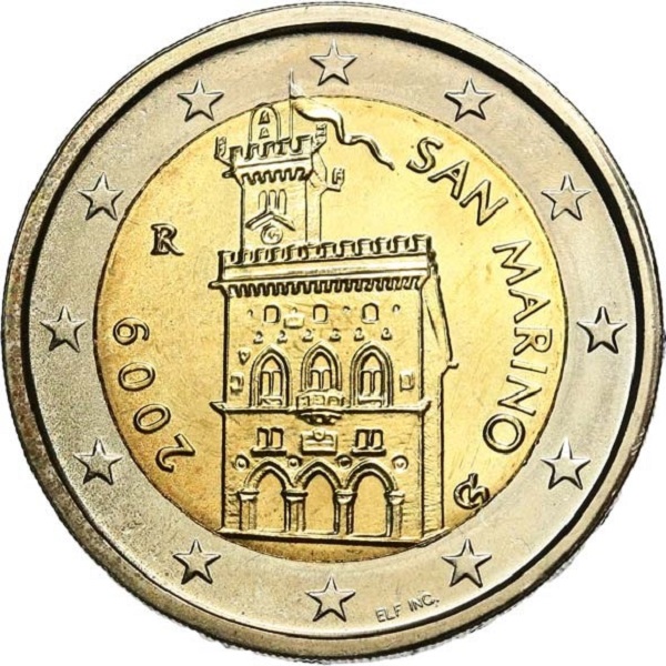 San Marino 2 Euro (2009) KM#