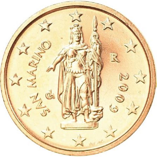 San Marino 2 Euro cent (2009) KM#