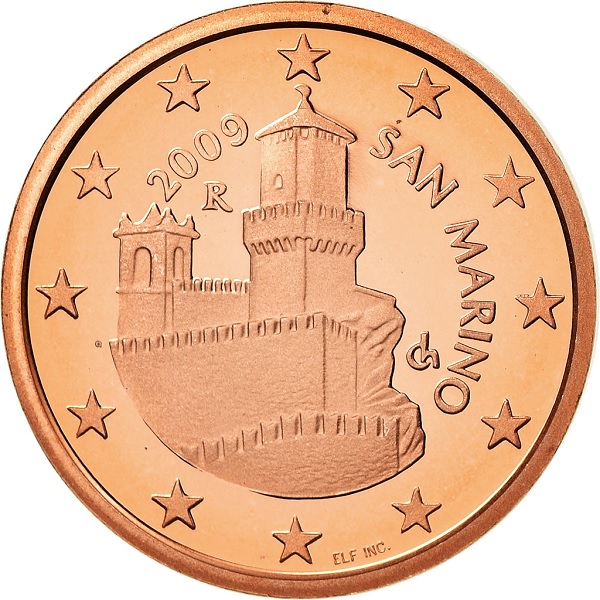 San Marino 5 Euro cent (2009) KM#