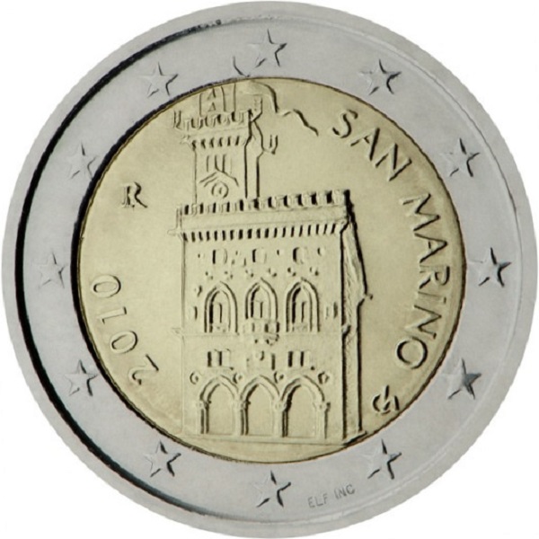 San Marino 2 Euro (2010) KM#