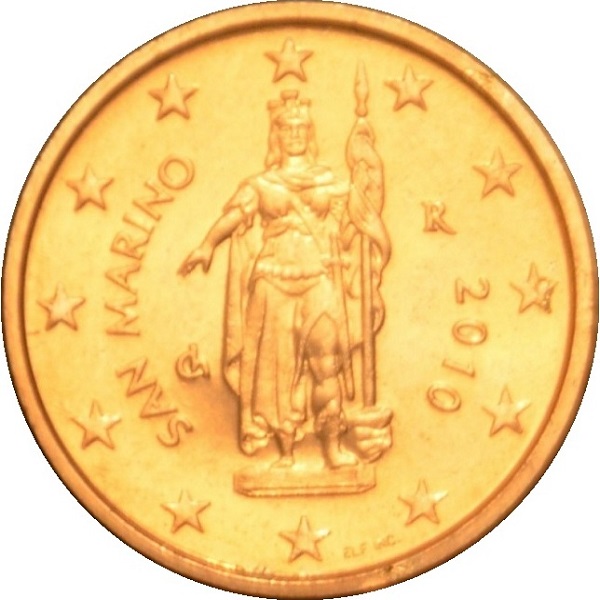 San Marino 2 Euro cent (2010) KM#