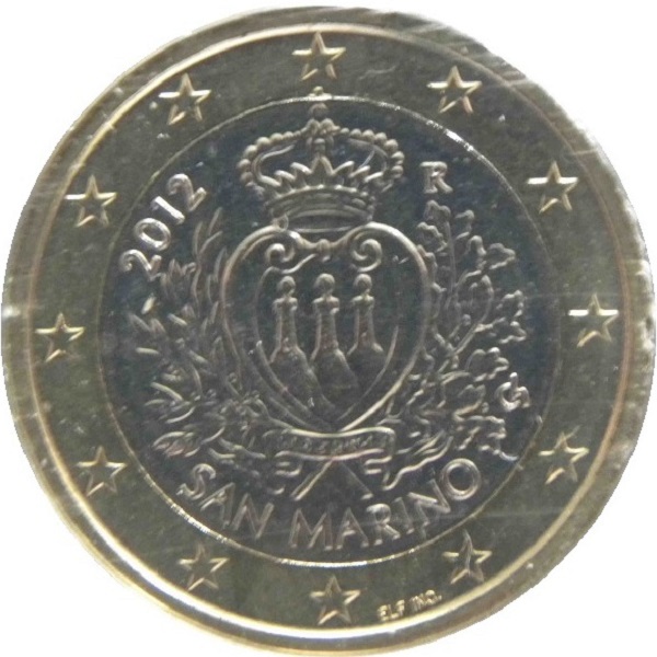 San Marino 1 Euro (2012) KM#