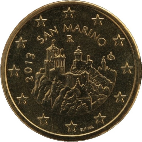 Сан-Марино 50 Евро цент (2013) KM#