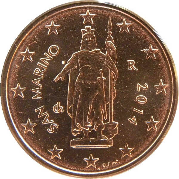 Сан-Марино 2 Евро цент (2014) KM#