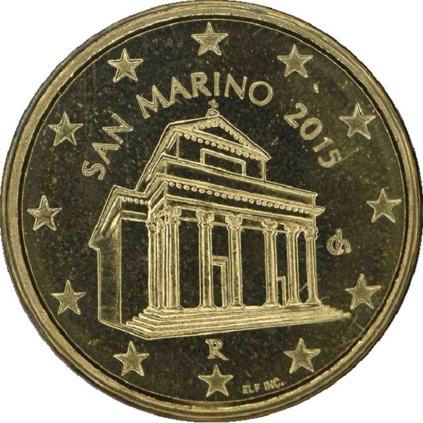 Сан-Марино 10 Евро цент (2015) KM#