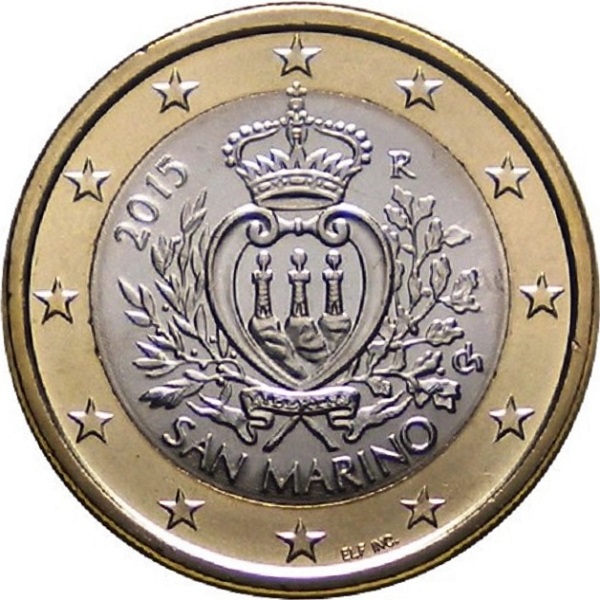 Сан-Марино 1 Евро (2015) KM#