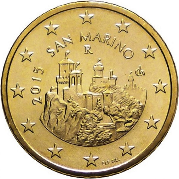 Сан-Марино 50 Евро цент (2015) KM#