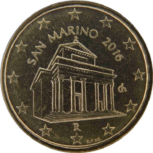 San Marino 10 Euro cent (2016) KM#