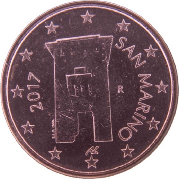 Сан-Марино 2 Евро цент (2017) KM#