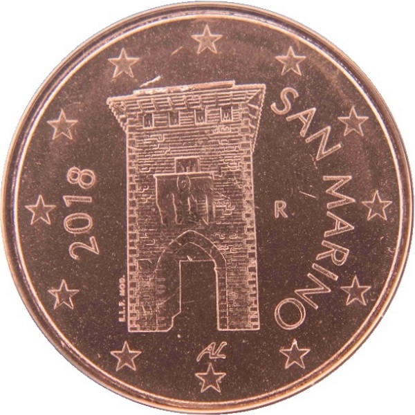 Сан-Марино 2 Евро цент (2018) KM#