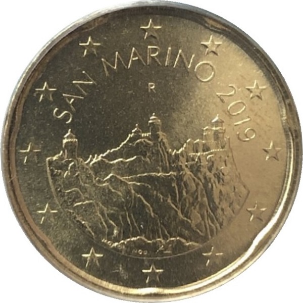 Сан-Марино 20 Евро цент (2019) KM#