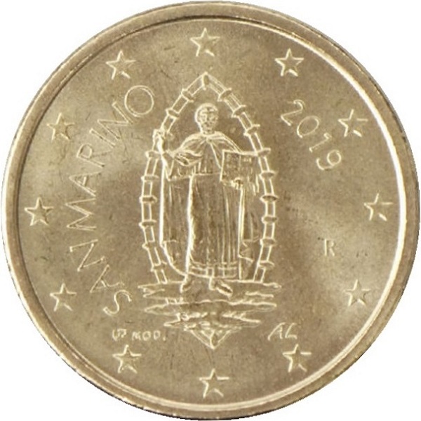 Сан-Марино 50 Евро цент (2019) KM#