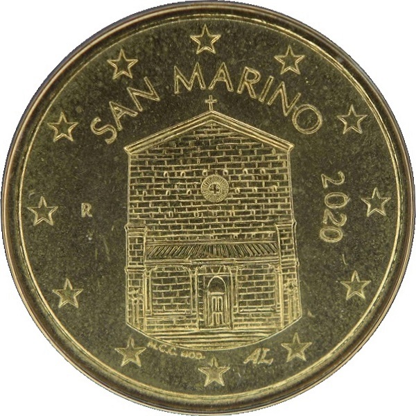 Сан-Марино 10 Евро цент (2020) KM#