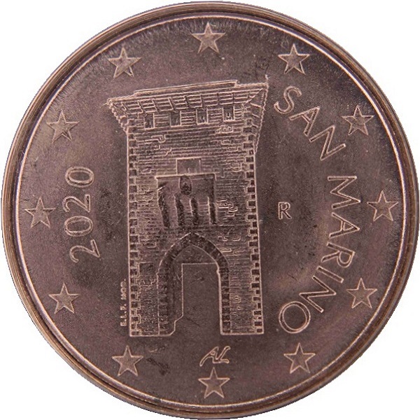 Сан-Марино 2 Евро цент (2020) KM#