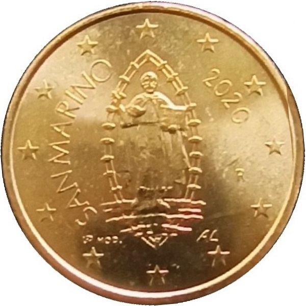 Сан-Марино 50 Евро цент (2020) KM#