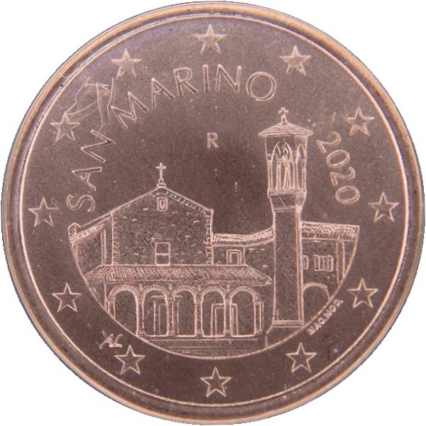 Сан-Марино 5 Евро цент (2020) KM#