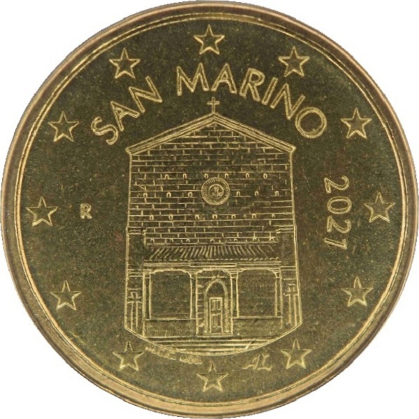 Сан-Марино 10 Евро цент (2021) KM#
