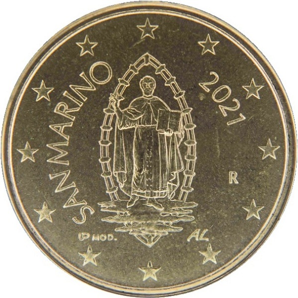 San Marino 50 Euro cent (2021) KM#