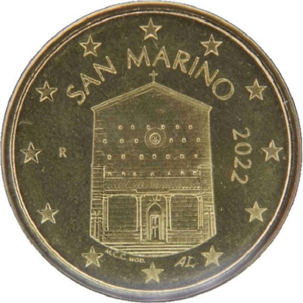 Сан-Марино 10 Евро цент (2022) KM#