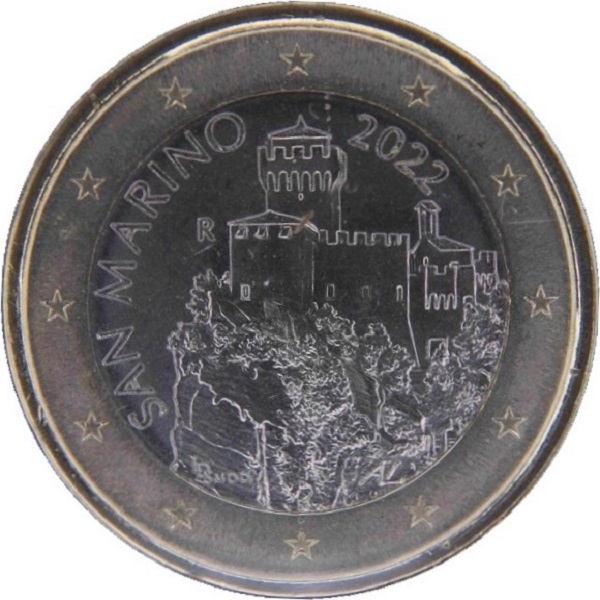 Сан-Марино 1 Евро (2022) KM#