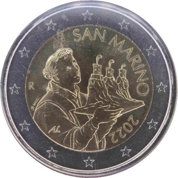 Сан-Марино 2 Евро (2022) KM#