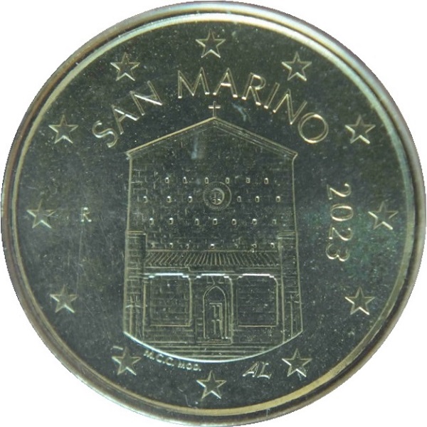 Сан-Марино 10 Евро цент (2023) KM#