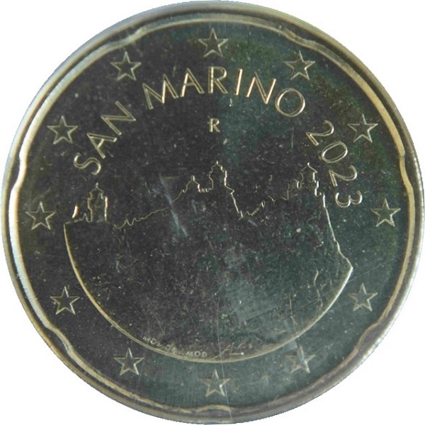 Сан-Марино 20 Евро цент (2023) KM#