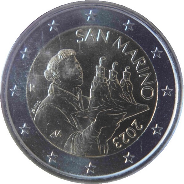 Сан-Марино 2 Евро (2023) KM#