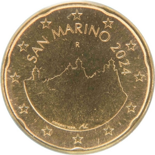 Сан-Марино 20 Евроцент (2024) KM#