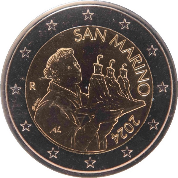 Сан-Марино 2 Евро (2024) KM#