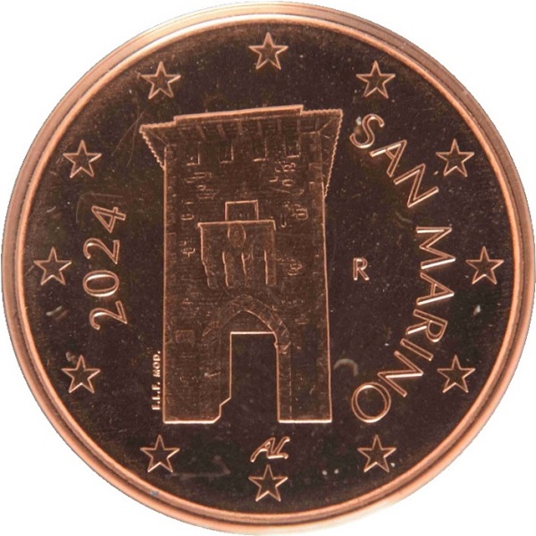Сан-Марино 2 Евроцент (2024) KM#