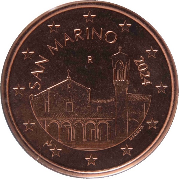 Сан-Марино 5 Евроцент (2024) KM#
