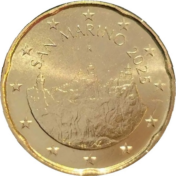 Сан-Марино 20 Евроцент (2025) KM#