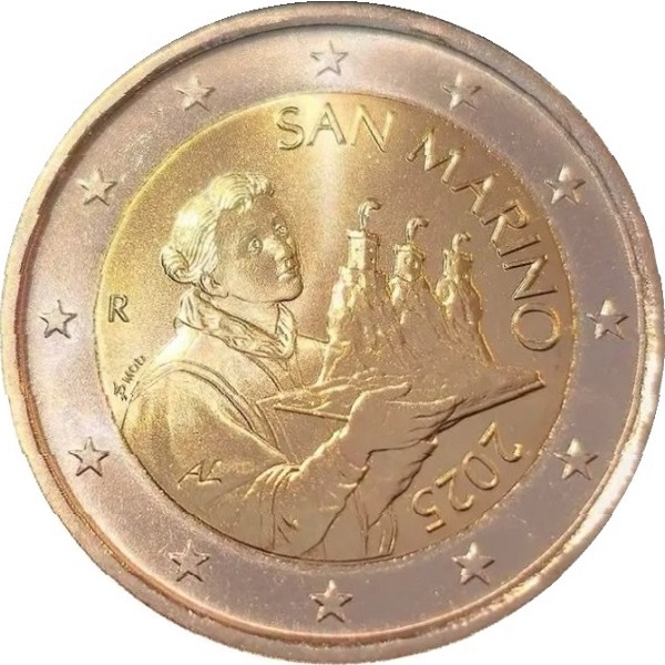 San Marino 2 Euro (2025) KM#