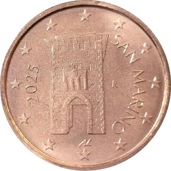 San Marino 2 Eurocent (2025) KM#
