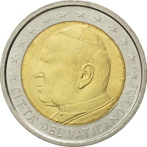 Ватикан 2 Евро (2002) KM#