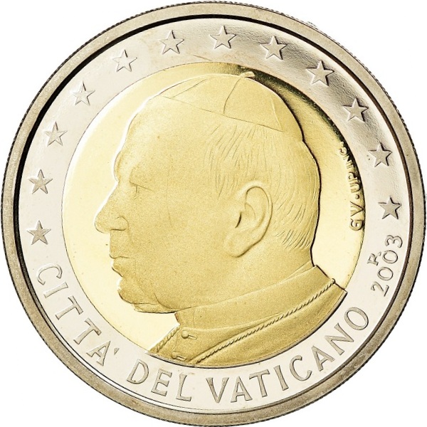 Ватикан 2 Евро (2003) KM#