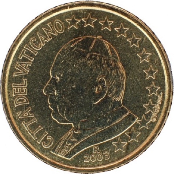 Ватикан 50 Евро цент (2003) KM#