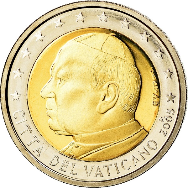 Ватикан 2 Евро (2005) KM#
