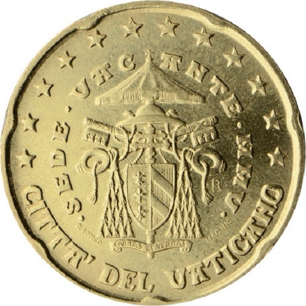 Ватикан 20 Евро цент (2005sv) KM#