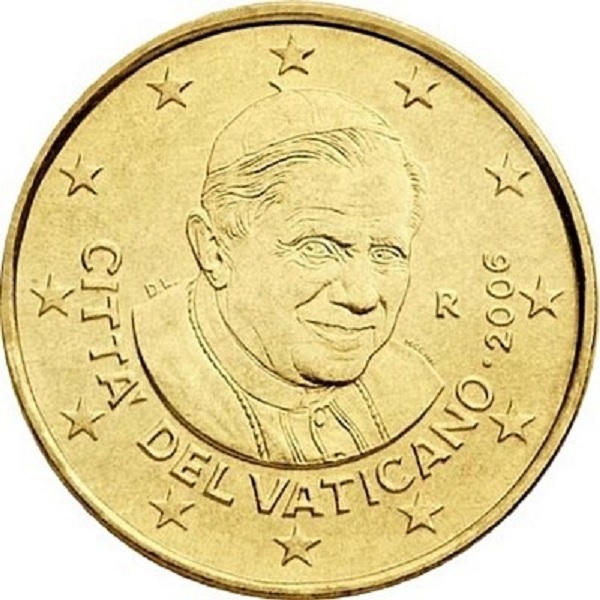 Ватикан 10 Евро цент (2006) KM#