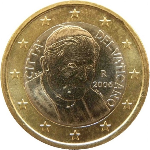 Ватикан 1 Евро (2006) KM#