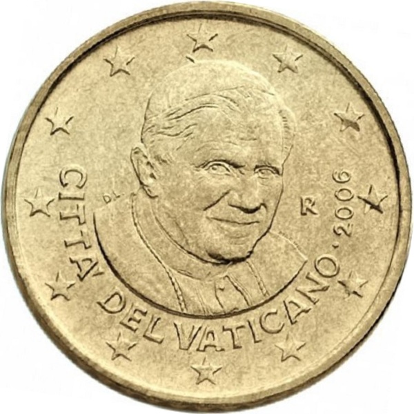 Ватикан 50 Евро цент (2006) KM#