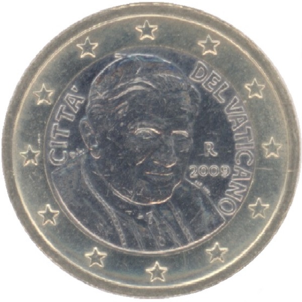 Ватикан 1 Евро (2009) KM#